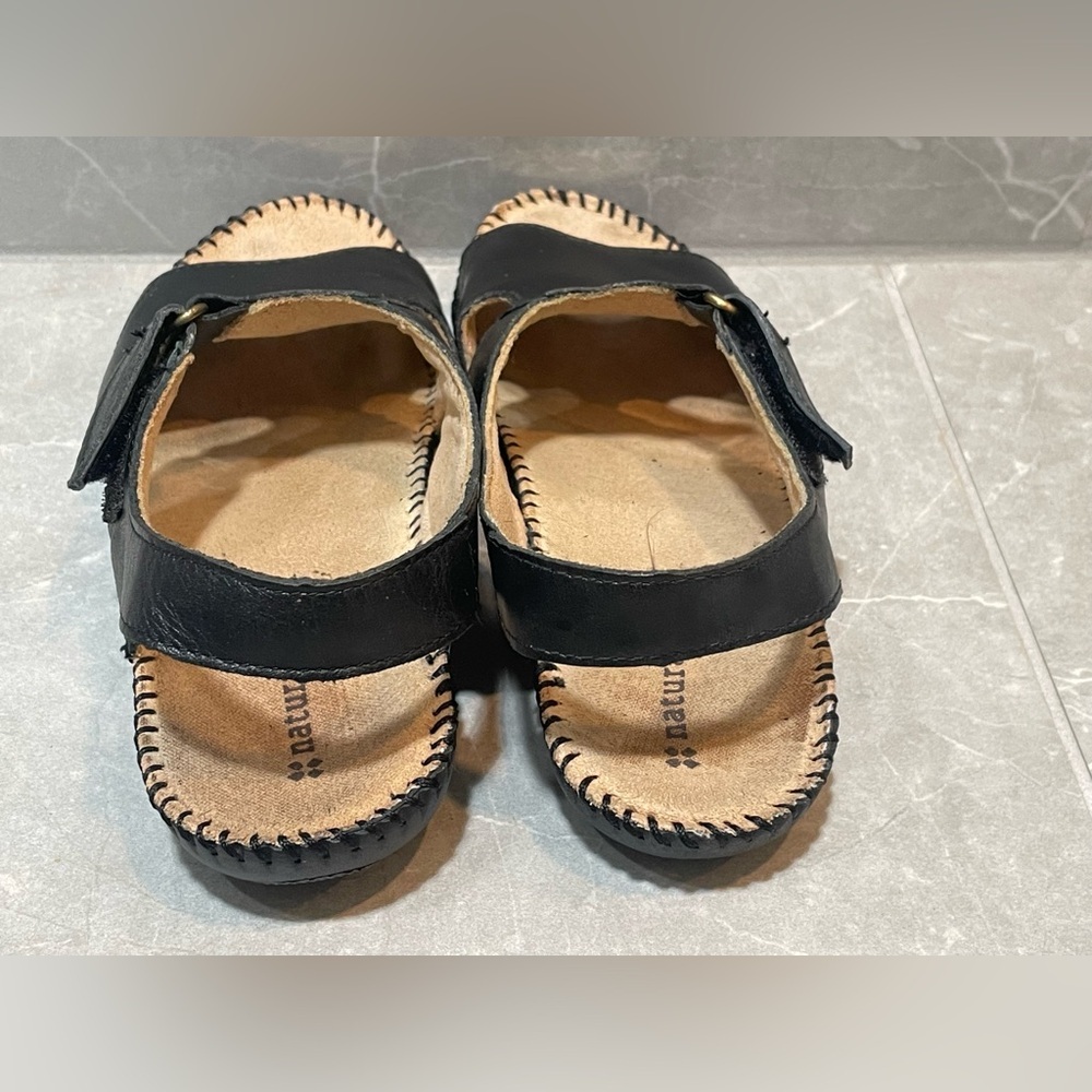 Naturalizer Black Leather Slingback Sandals Size 6.5 - Picture 4 of 7